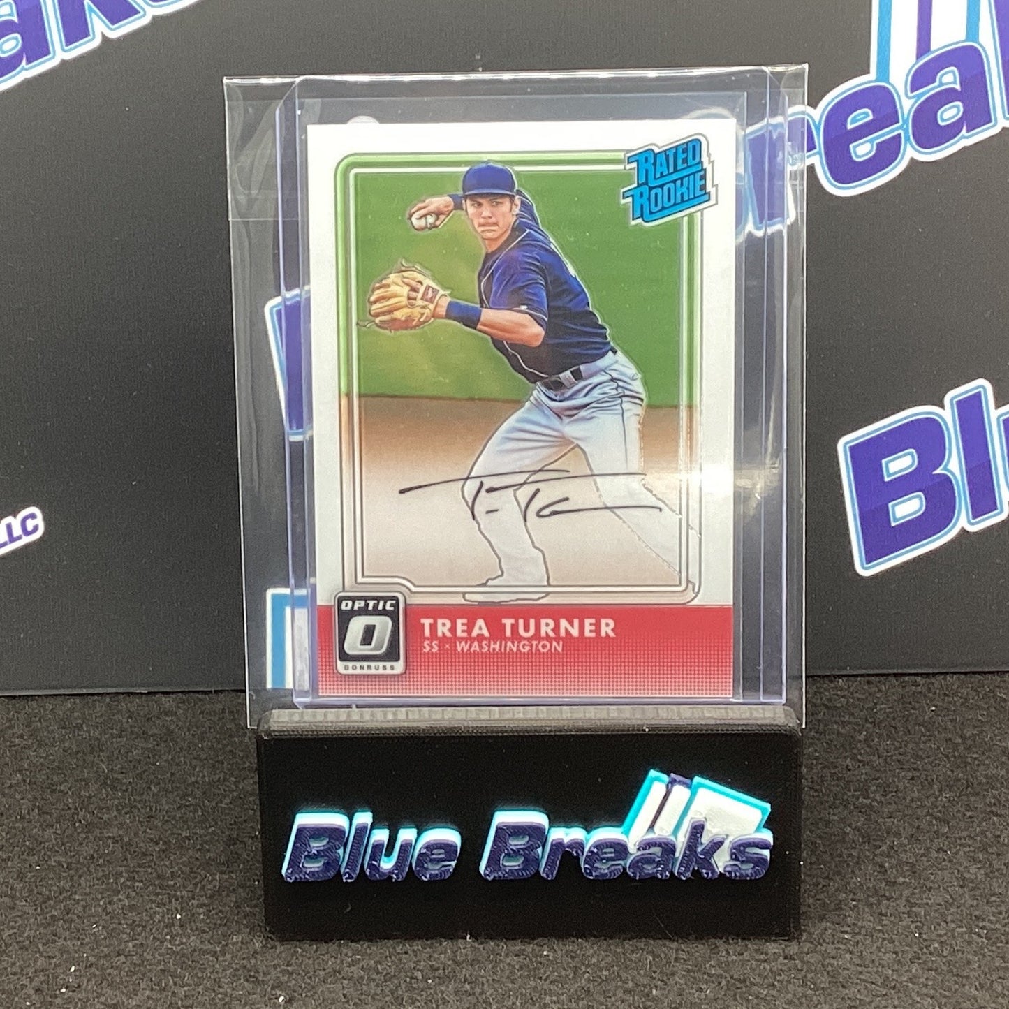 2016 Panini Donruss Optic Rated Rookie Trea Turner auto #RR-TT Nationals