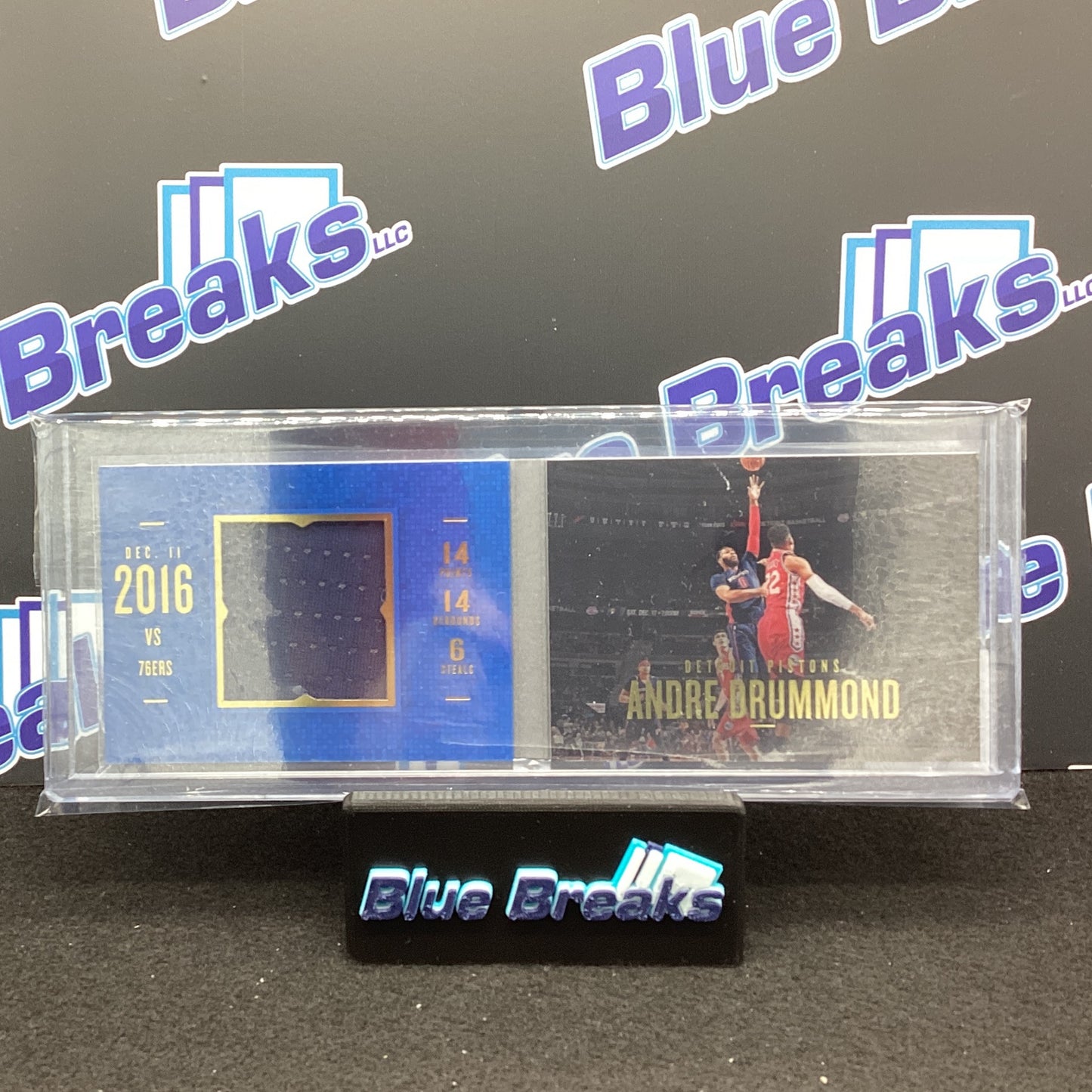 2016-17 Panini Preferred State Line Memorabilia Andre Drummond 126/149 #5 Pistons