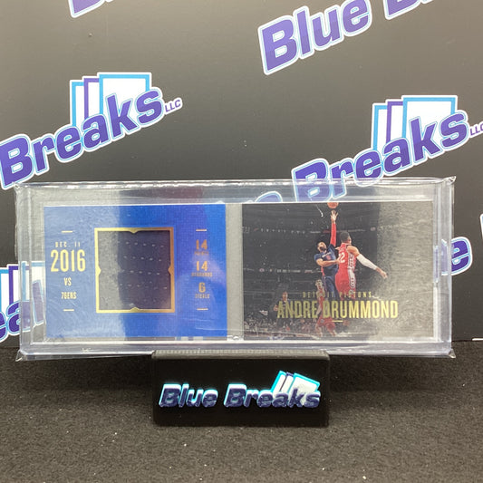 2016-17 Panini Preferred State Line Memorabilia Andre Drummond 126/149 #5 Pistons