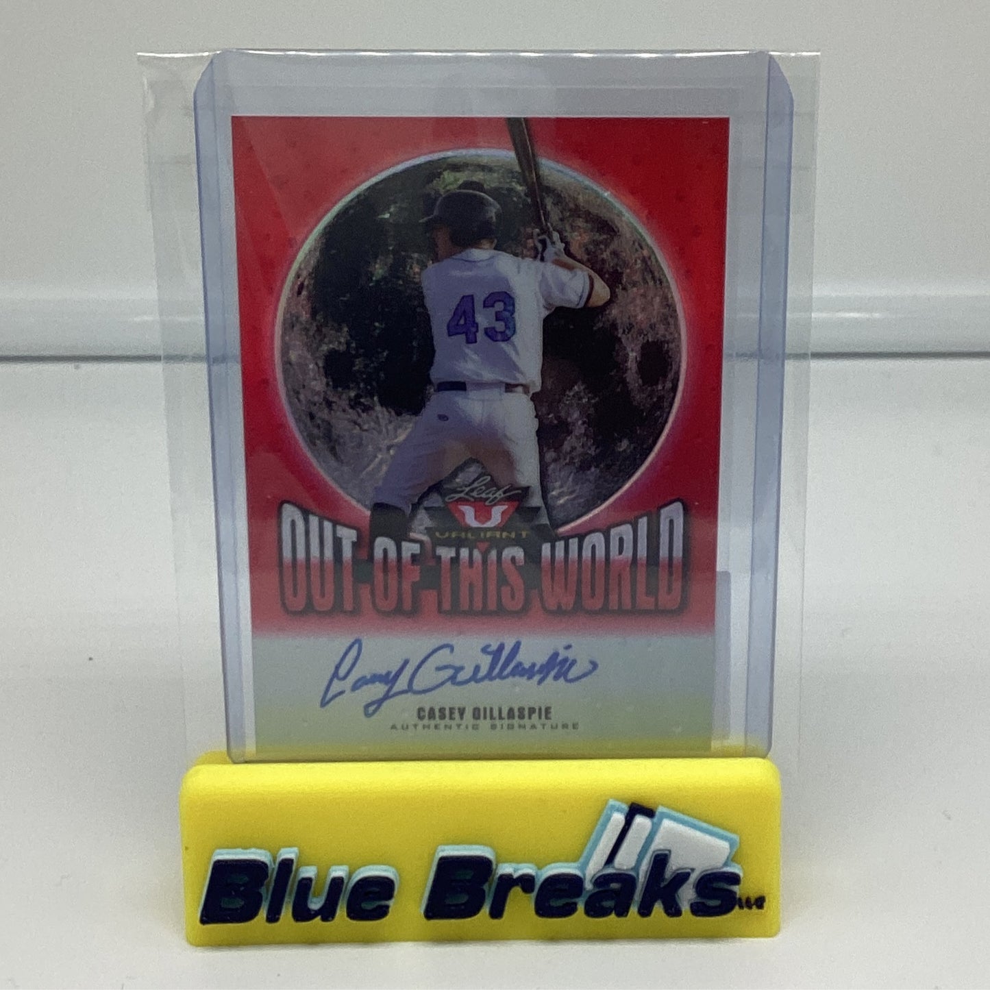 2014 Leaf Valiant Out of this World Casey Gillaspie auto 1/1 #OW-CG1