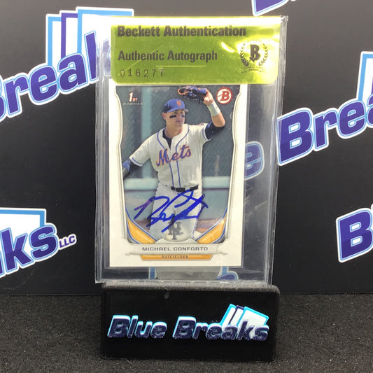 2014 Bowman - Michael Conforto - Authentic Autograph - Beckett Authenticated - DP7