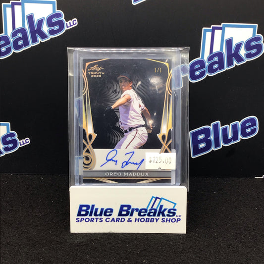 2023 Leaf Trinity Greg Maddux auto 1/1 #BA-GM1 Braves