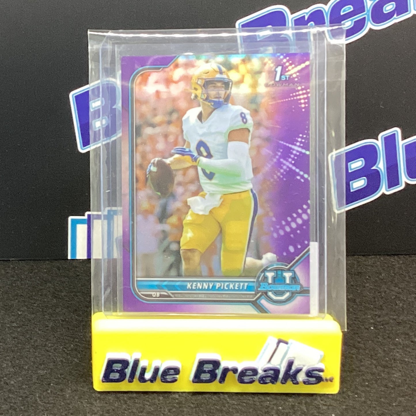 2022 Topps Bowman U Bowman 1st Purple Kenny Pickett 65 Steelers