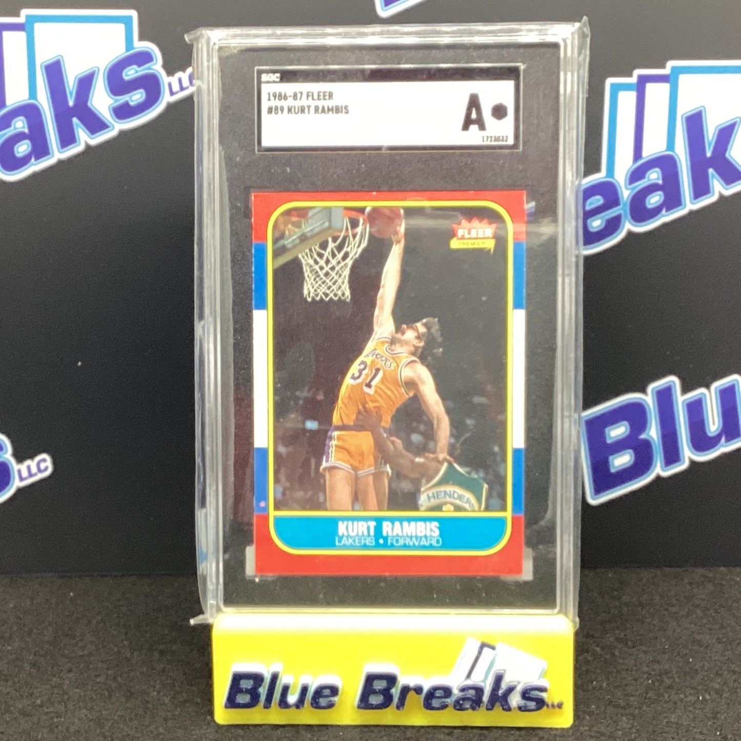 1986 Fleer - #89 Kurt Rambis SGC A