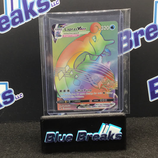 Pokémon Sword & Shield Lapras Vmax Rainbow Secret Rare