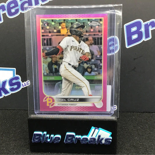 2022 Topps Chrome Pink Refractor Oneil Cruz RC #128 Pirates
