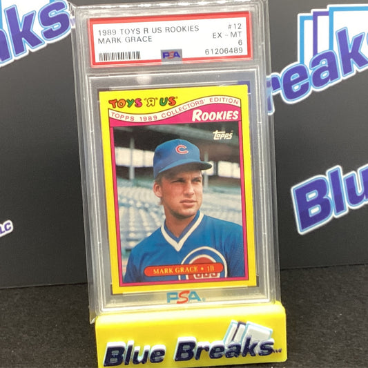 1989 Toys R Us Rookies - Mark Grace #12 PSA 6