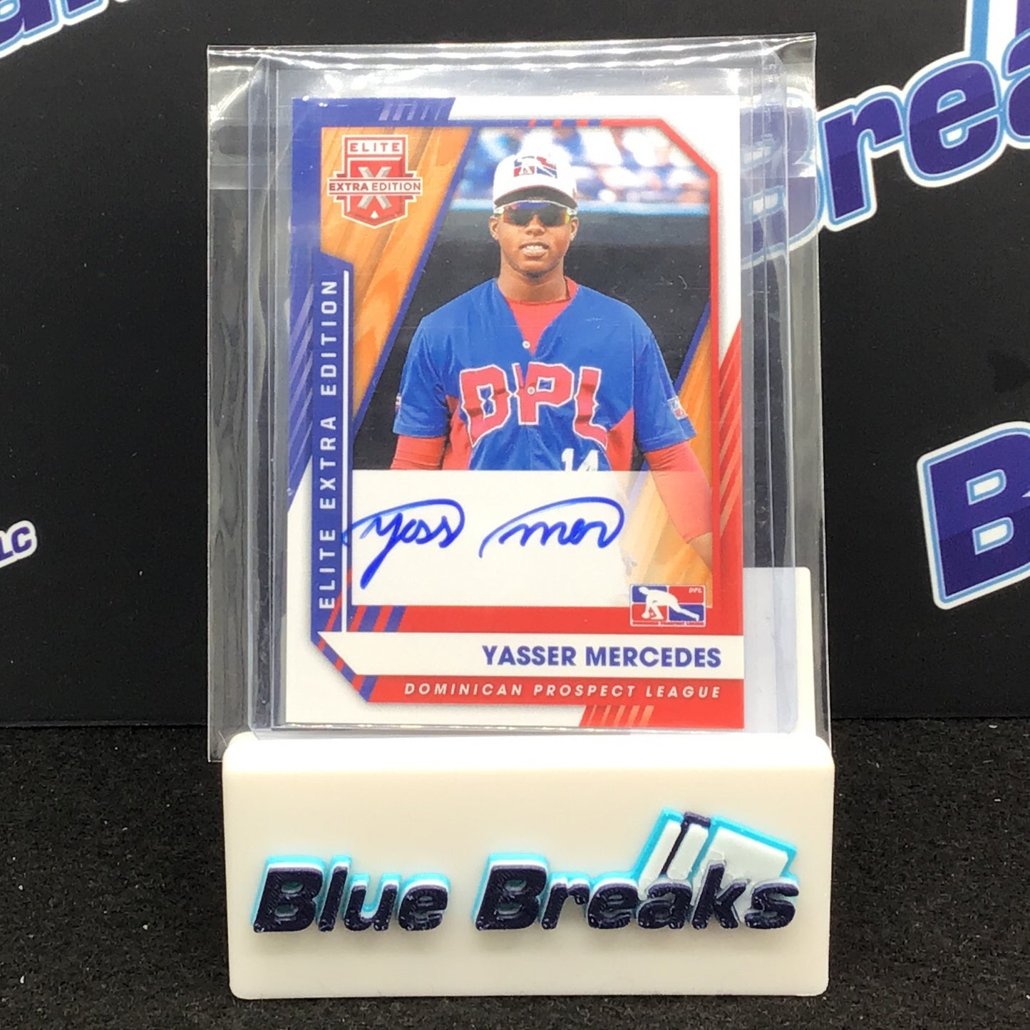 2021 Panini Elite Extra Edition Yasser Mercedes auto #217 Dominican Prospect League