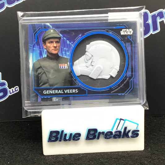 2021 Topps Star Wars General Veers AT-At Driver Helmet Medallion 053/149