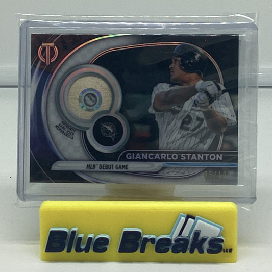 2022 Tribute - Giancarlo Stanton - First Ever MLB Hit Baseball /10