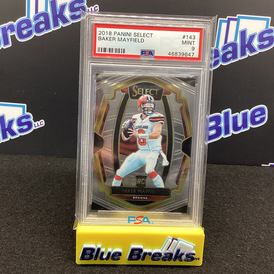 2018 Panini Select - Baker Mayfield PSA 9 #143