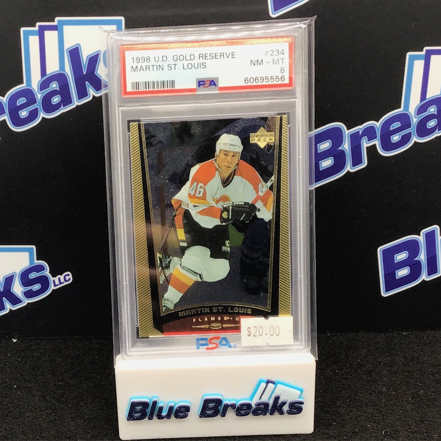 1998 Upper Deck Gold Reserve Martin St. Louis #235 PSA 8 Flames