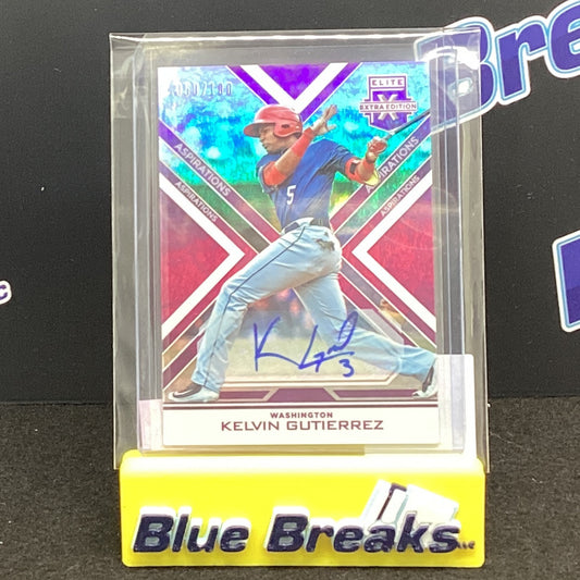 2016 Panini Elite Extra Kelvin Gutierrez auto 050/100