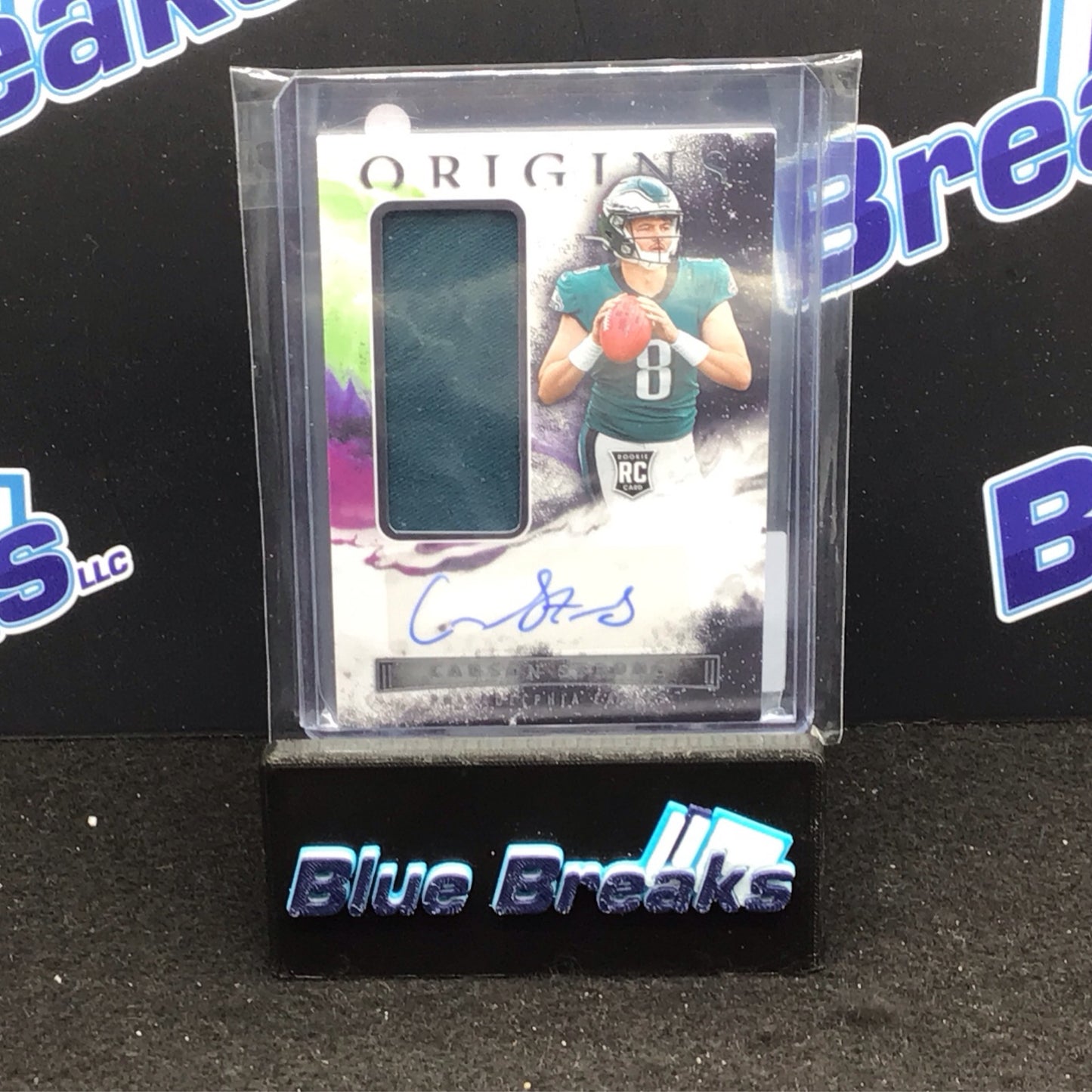 2022 Panini Origins Carson Strong Rookie Patch Auto #153 RPA  - Philadelphia Eagles