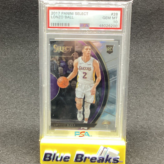 2017 Panini Select - Lonzo Ball #28 PSA 10