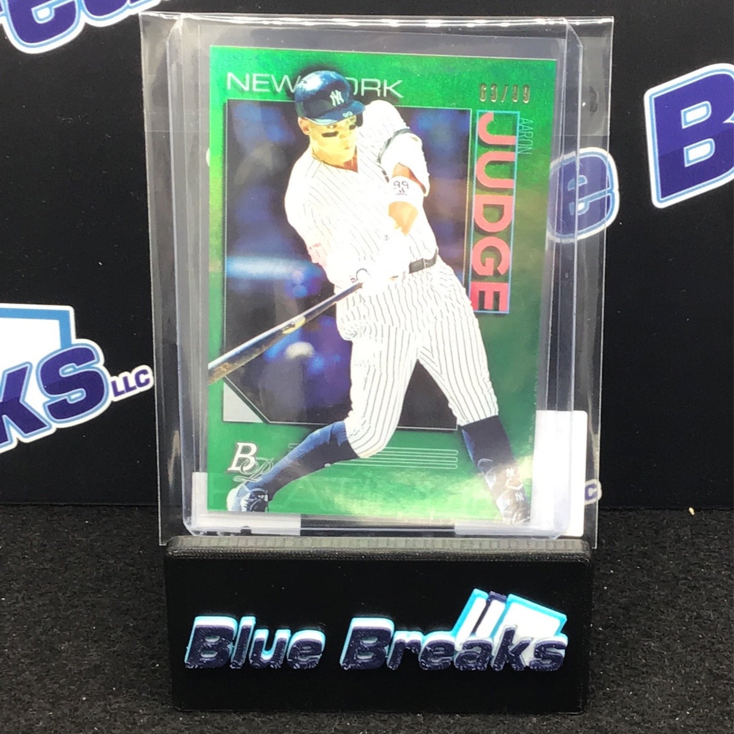 2020 Bowman Platinum Green Aaron Judge 63/99 #68 Yankees