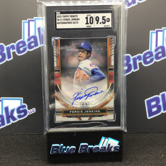 2023 Topps Tribute - Fergie Jenkins - #TA-FJ - Autographed - 34/75 - SGC 9.5 Auto SGC 10 - Chicago Cubs