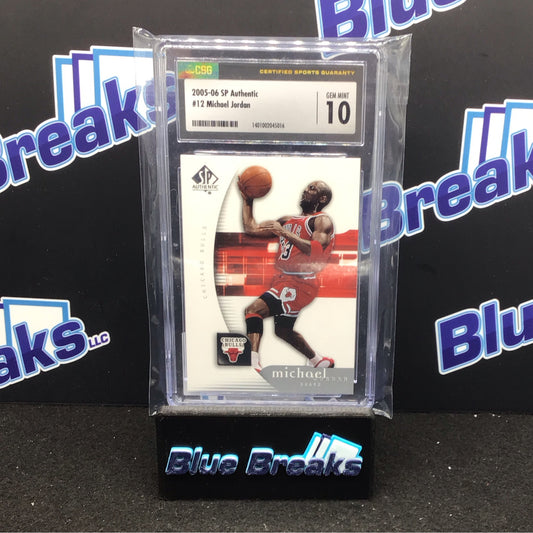 2005-06 SP Authentic Michael Jordan #12 Bulls CSG 10