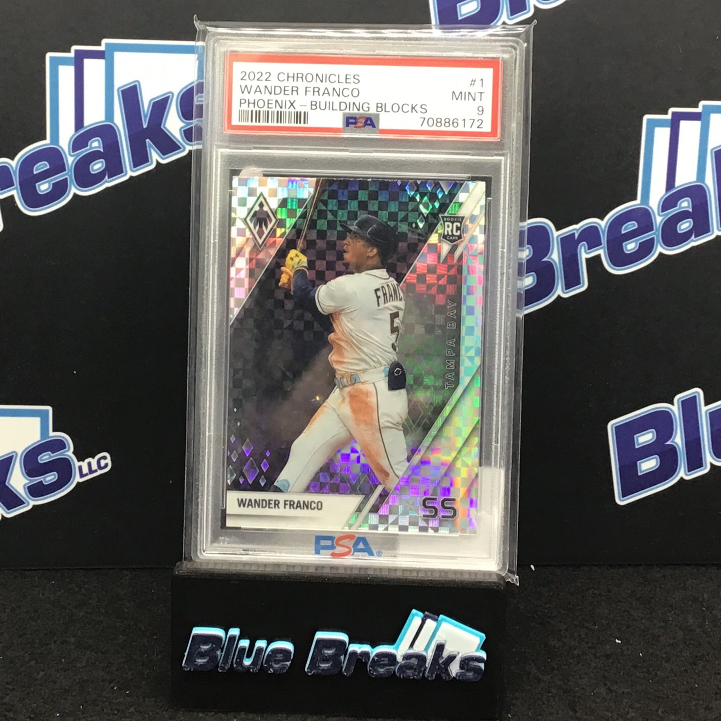 2022 Panini Chronicles Phoenix Building Blocks Wander Franco #1 PSA 9 Rays