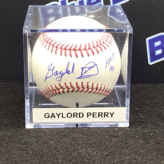 Gaylord Perry autographed baseball MLB COA