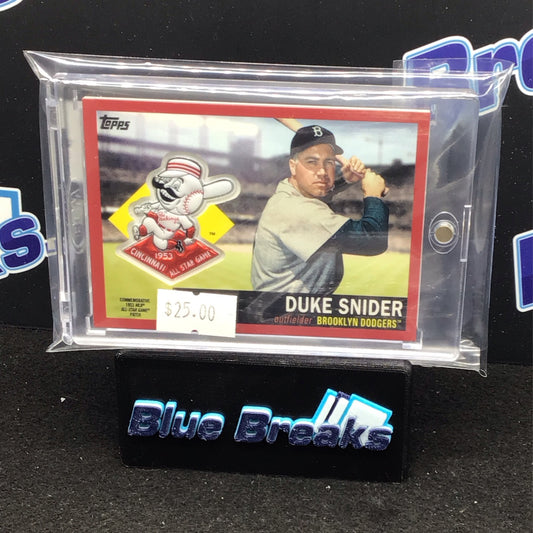 2018 Topps Series 2 Commemorative 1953 All-Star Game Patch Duke Snider 02/25 #ASP-DK Dodgers