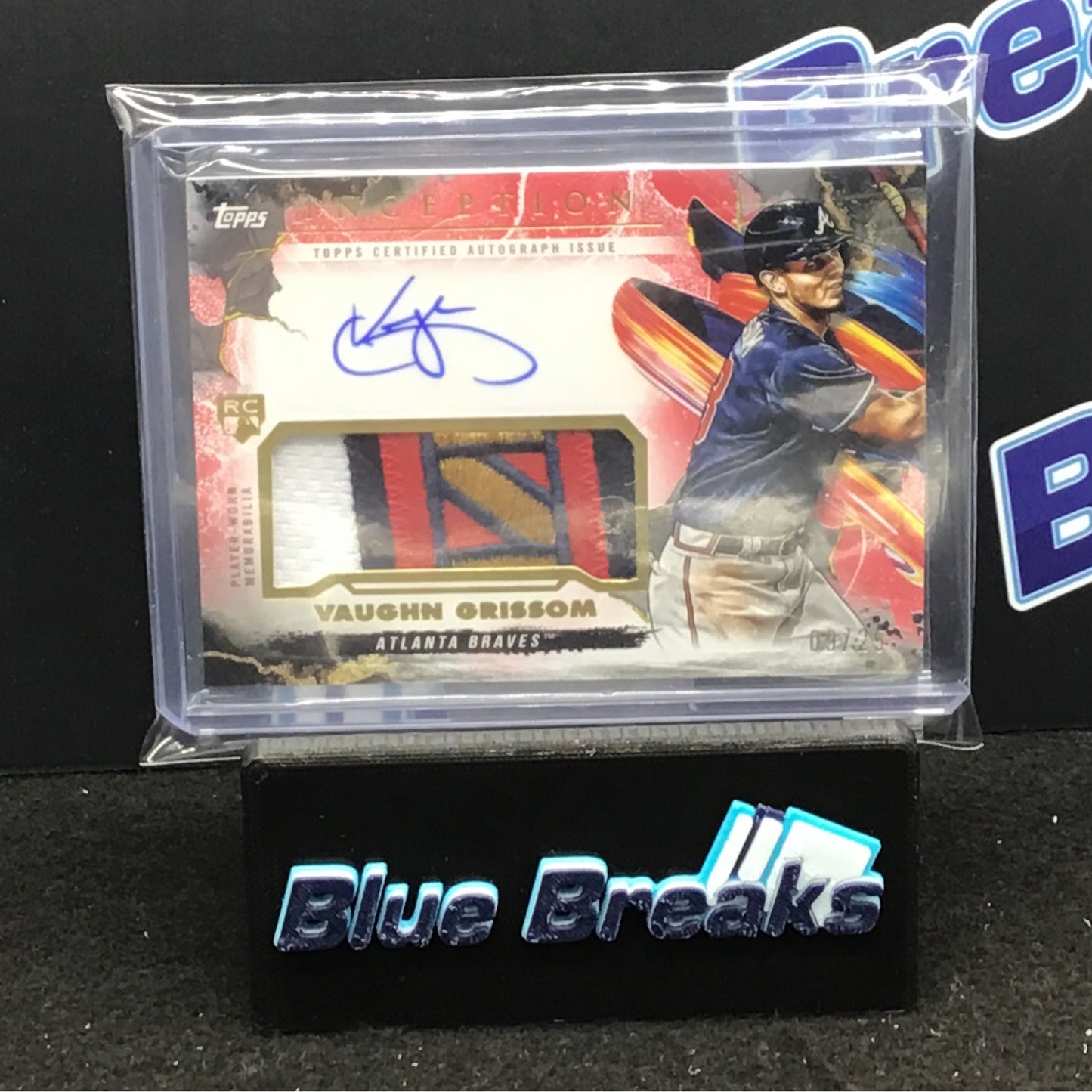 2023 Topps Inception Vaughn Grissom auto relic 09/25 #IAP-VGR Braves