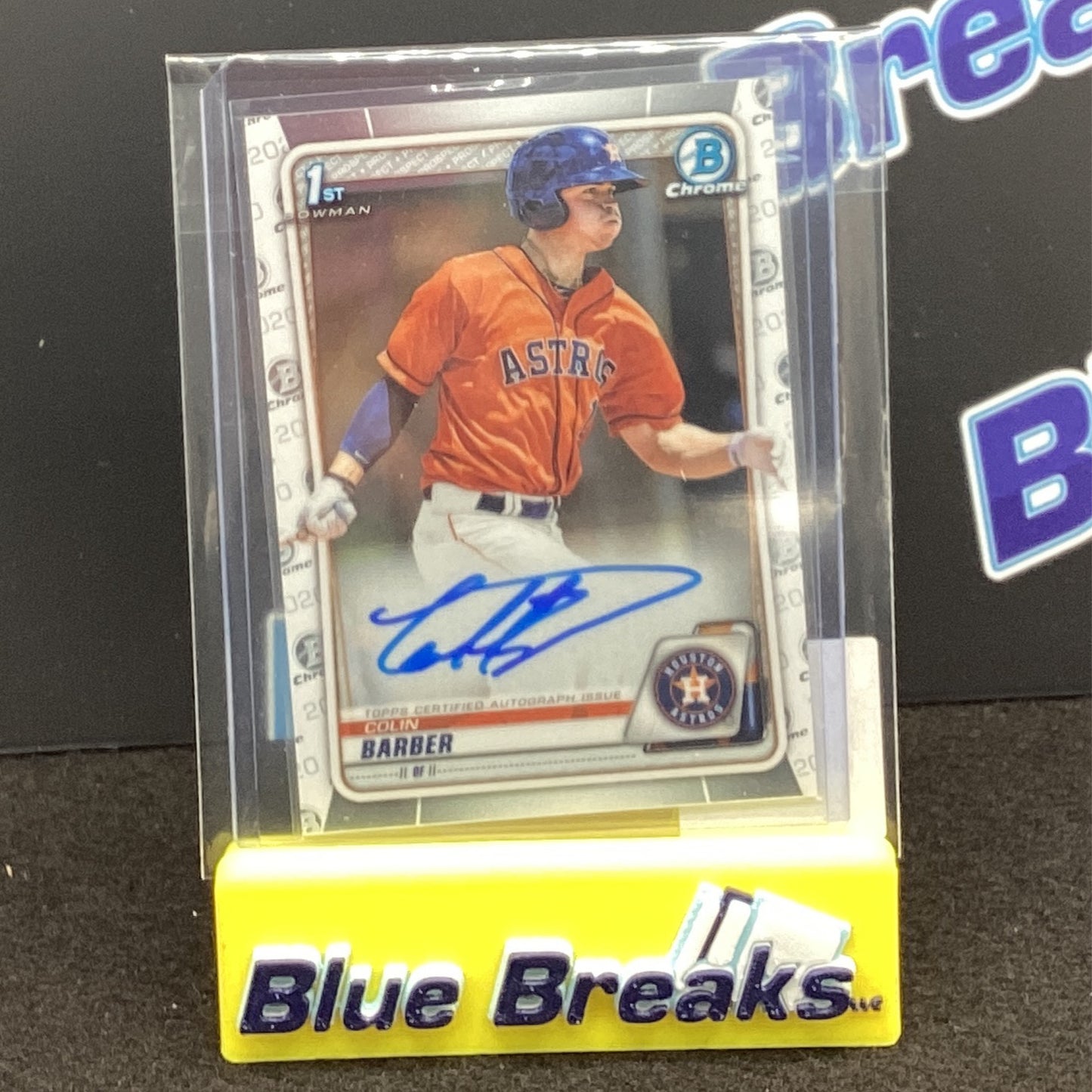 2020 Bowman Chrome 1st Bowman Colin Barber auto CPA-CBA