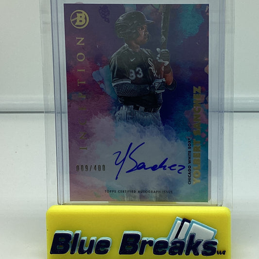 2021 Bowman Inception - Yolbert Sanchez 9/400