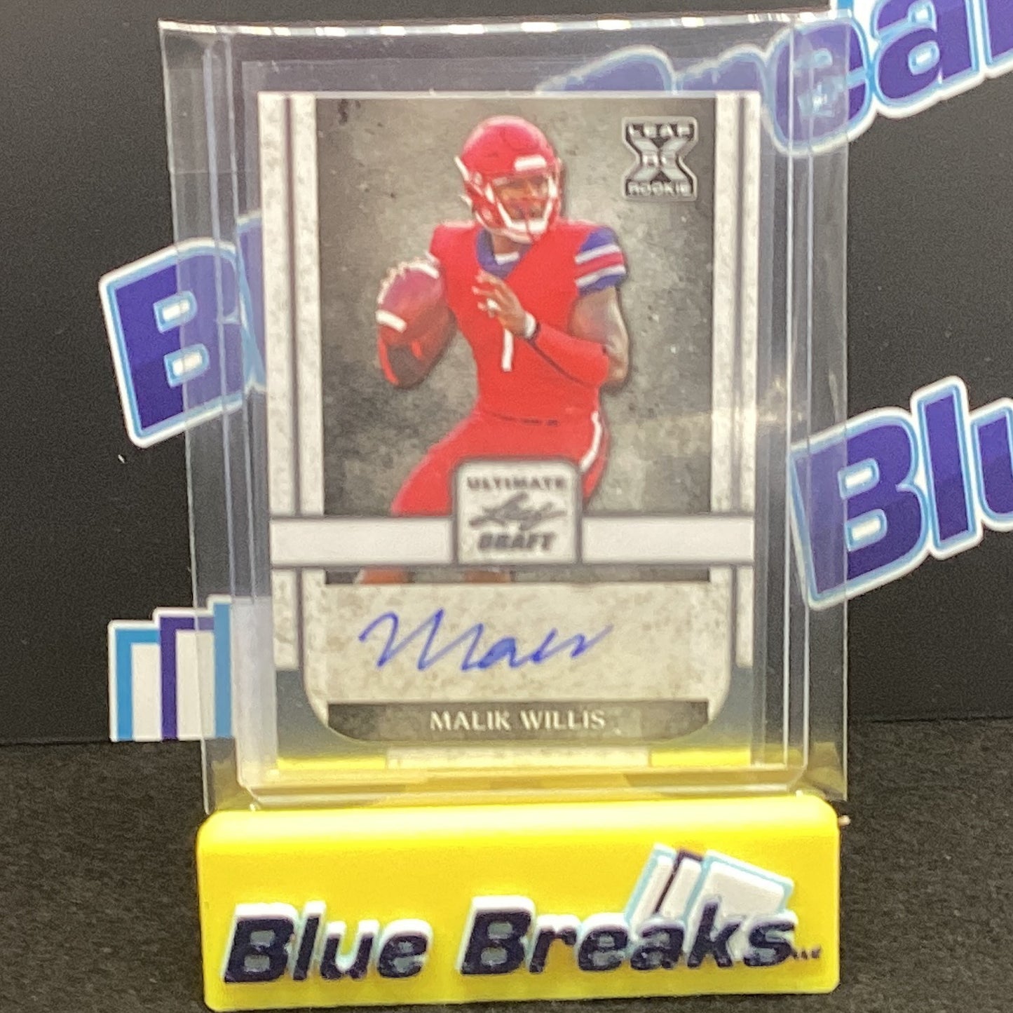 2022 Ultimate Leaf Draft Malik Willis auto BA-MW1