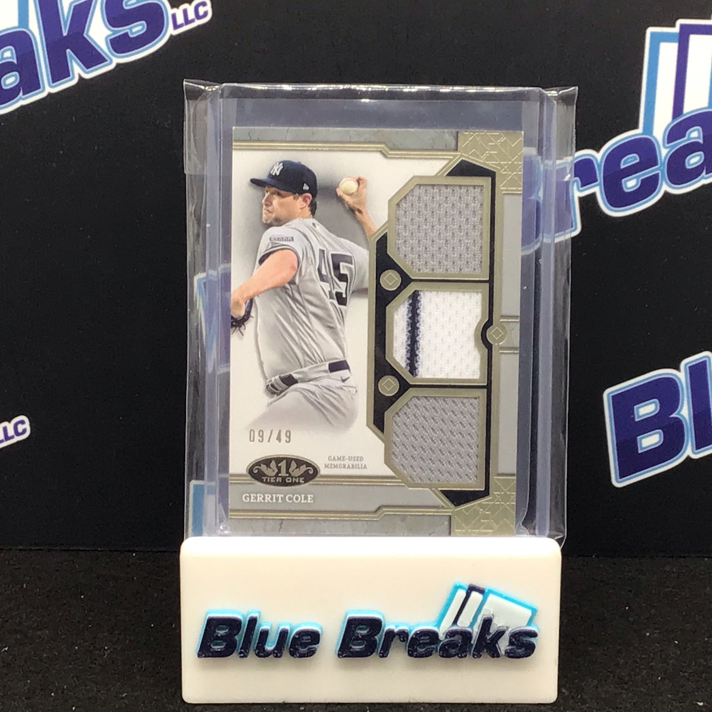 2024 Topps Tier One Gerrit Cole triple relic 09/49 #T1R-GC Yankees