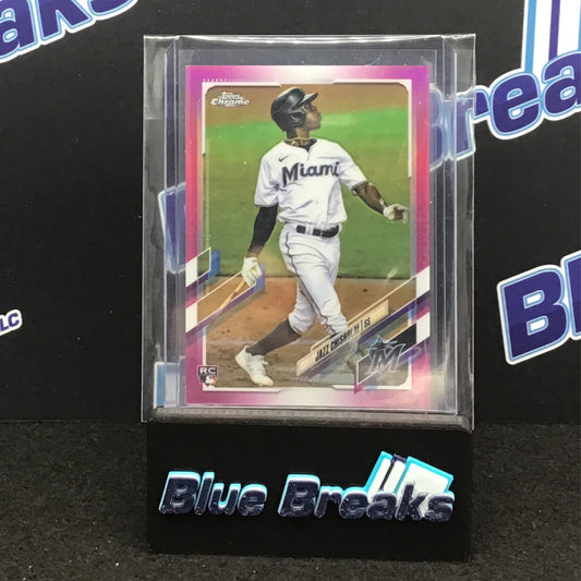2021 Topps Chrome Pink - Jazz Chisholm - #144 - Miami Marlins
