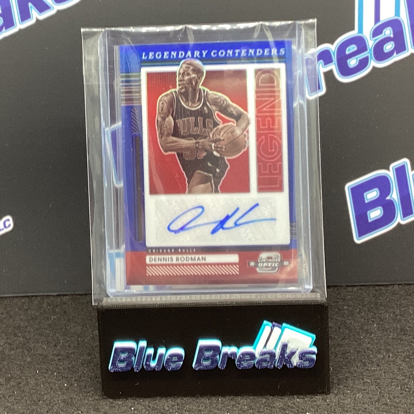 2021-22 Panini Contenders Optic Legandary Dennis Rodman auto 10/75 #LCA-DRO Bulls