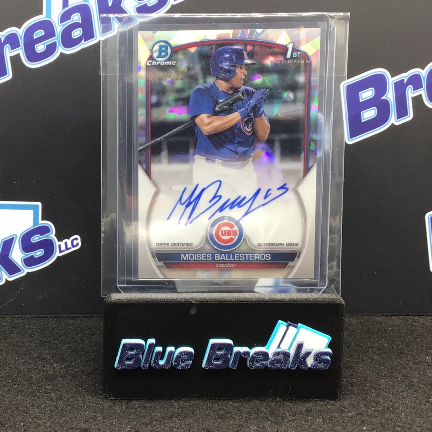 2023 Bowman Chrome - Moises Ballesteros - 34/100 - Cracked Ice - CPA-MBS