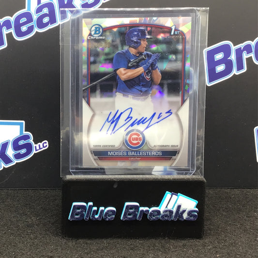 2023 Bowman Chrome - Moises Ballesteros - 34/100 - Cracked Ice - CPA-MBS