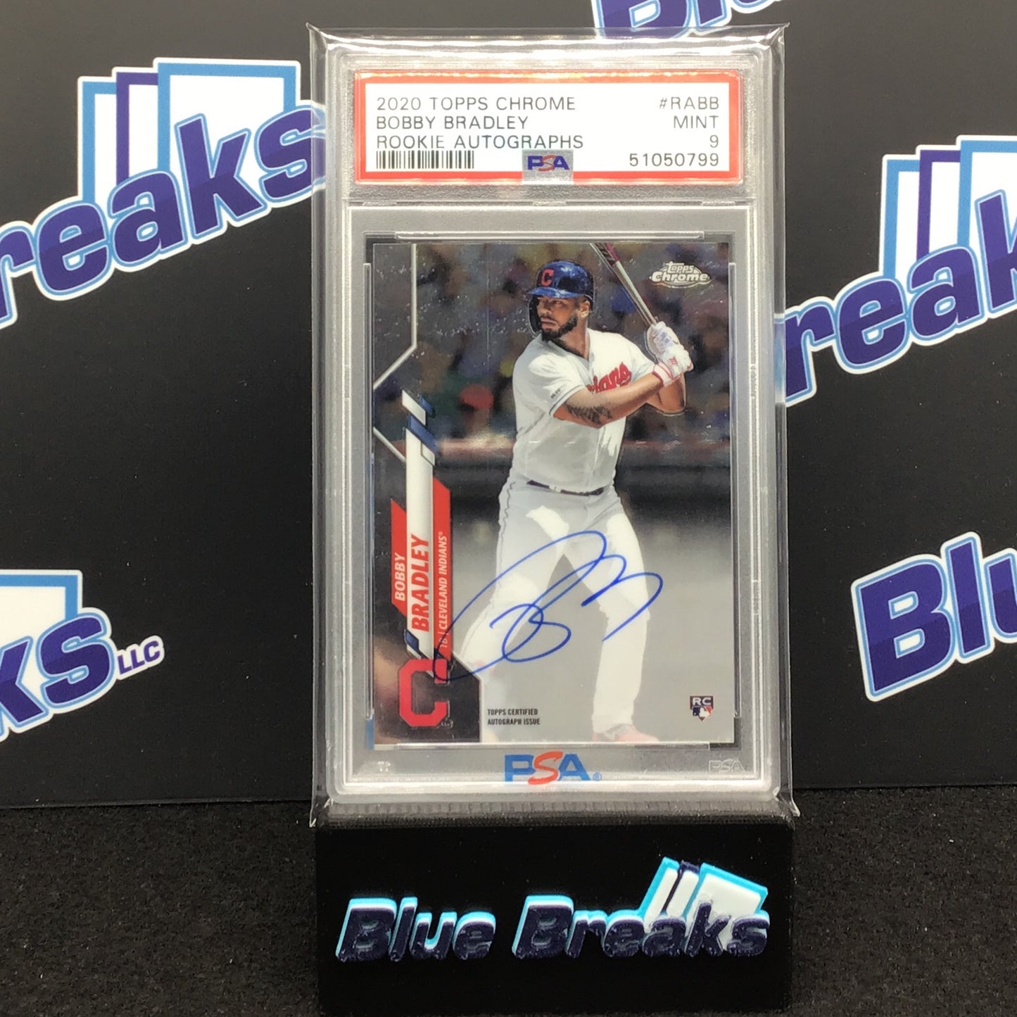 2020 Topps Chrome - Bobby Bradley - Rookie Autographs - #RABB - PSA 9