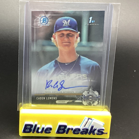 2017 Bowman Chrome 1st Caden Lemons auto CDA-CL