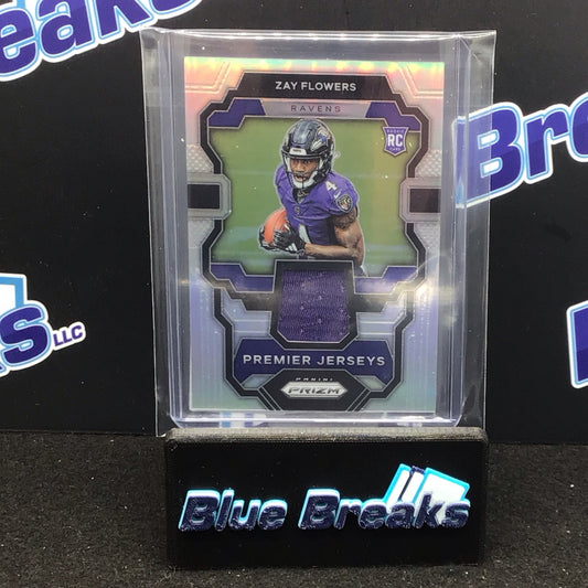 2023 Panini Prizm Premier Jerseys Zay Flowers relic RC #PJ-ZF Ravens