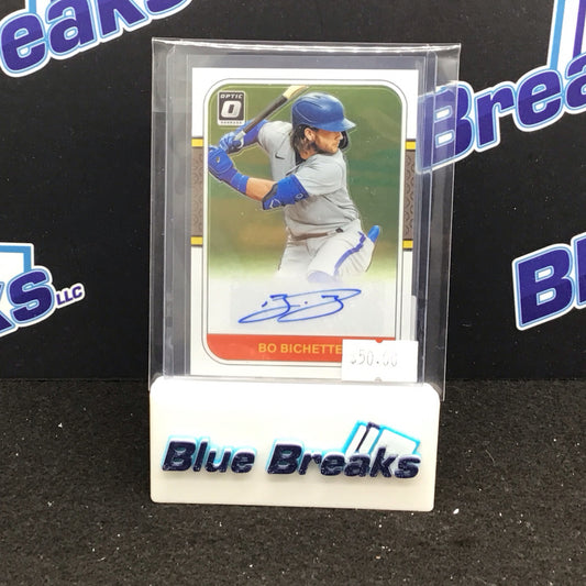 2021 Panini Donruss Optic Bo Bichette auto #RS87-BI Blue Jays