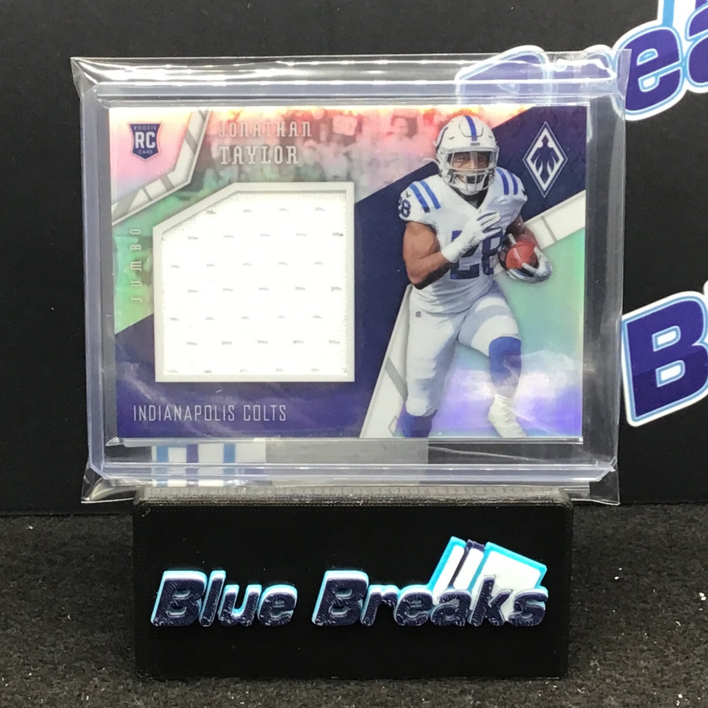 2020 Panini Phoenix jumbo relic Jonathan Taylor 05/75 #18 Colts