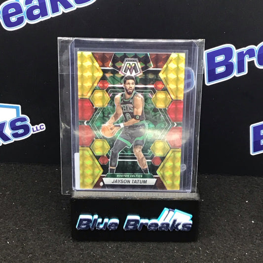 2022-23 Panini Mosaic Red & Gold Prizm Jayson Tatum 80/88 #31 Celtics