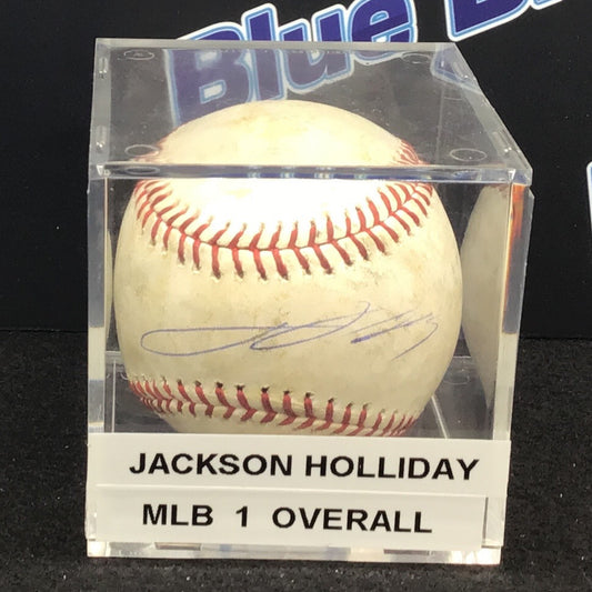 Jackson Holliday autographed baseball Orioles