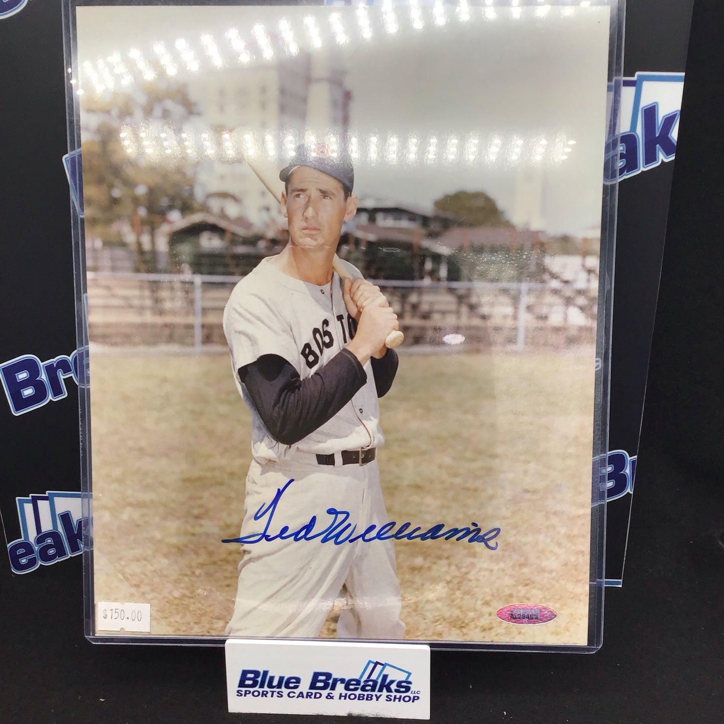 Ted Williams autographed picture Tri-Star COA Red Sox