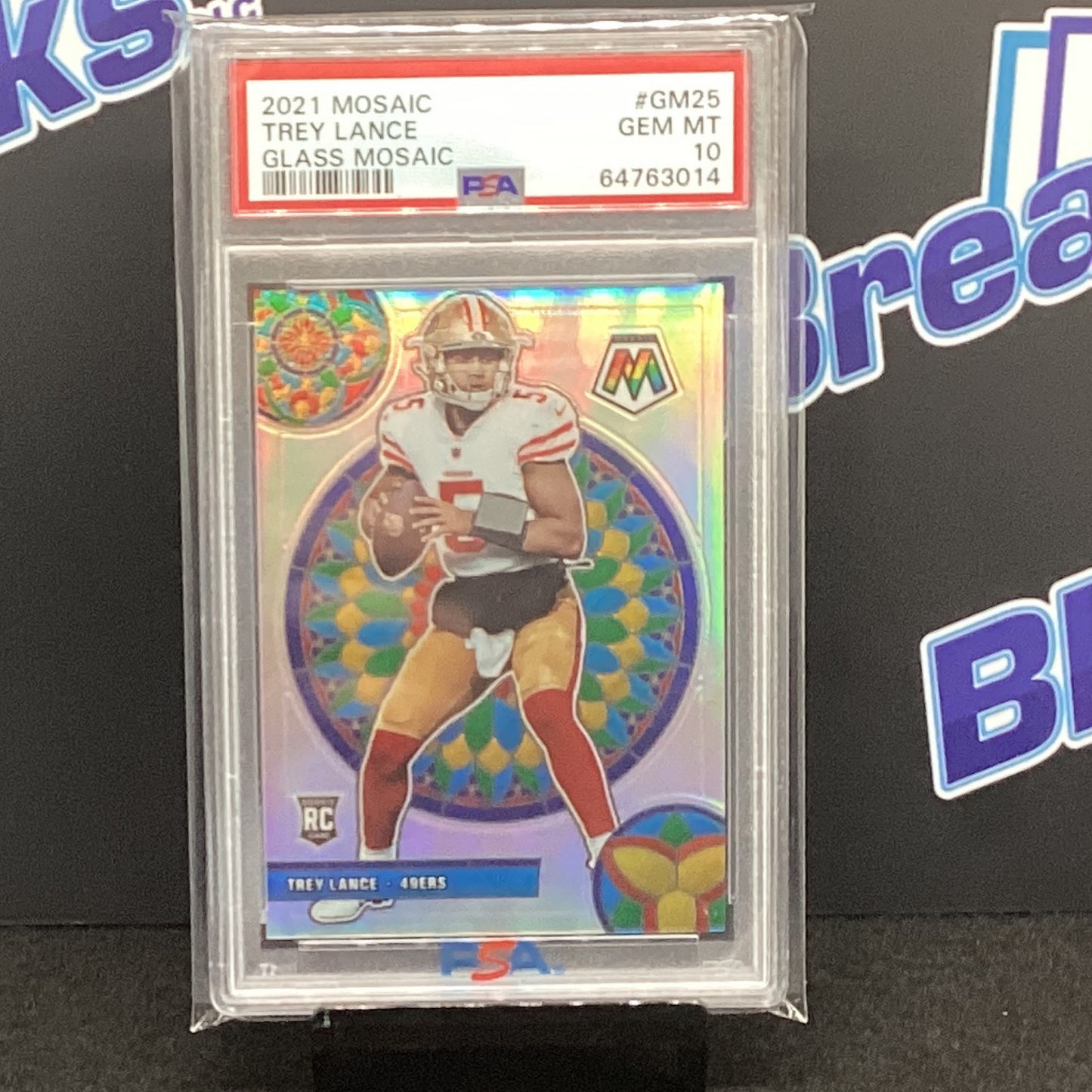 2021 Mosaic Trey Lance Glass Moasic Gem MT 10 GM-25