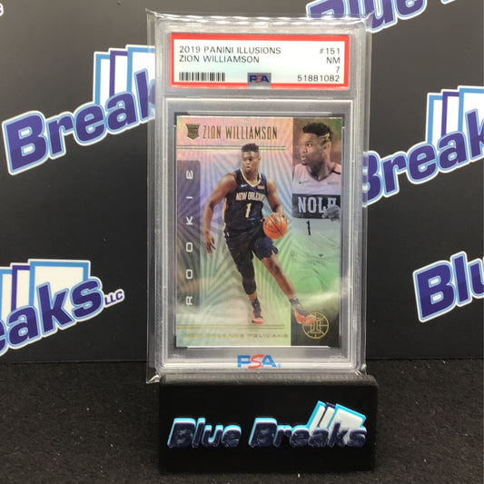 2019 Panini Illusions - Zion Williamson - New Orleans Pelicans - PSA 7