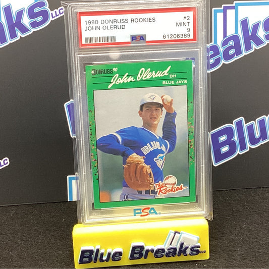 1990 Donruss Rookies - John Olerud #2 PSA Mint 9