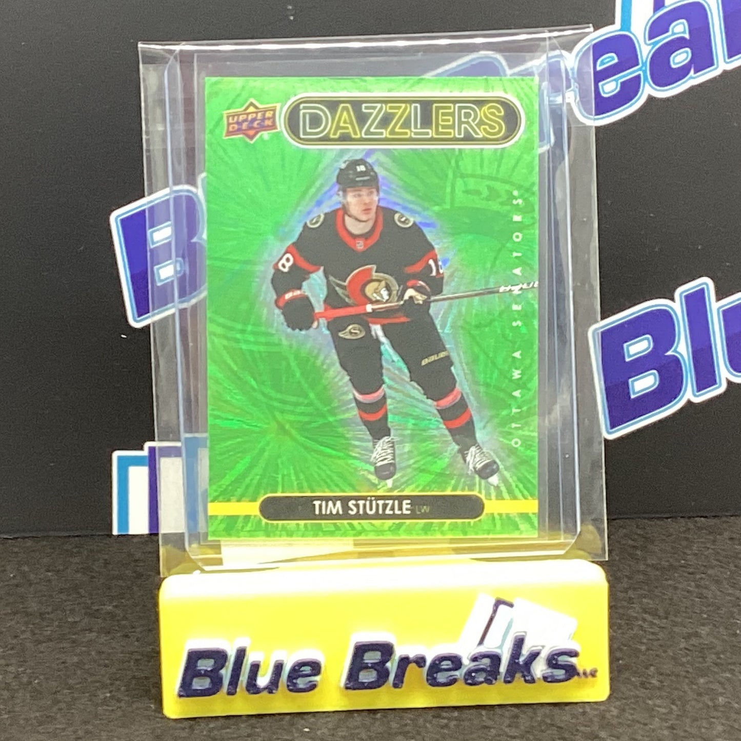 2021-22 Upper Deck Dazzlers Green Tim Stutzle