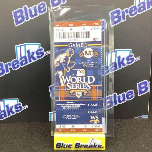 2010 World Series Ticket Game 1