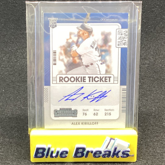 2021 Panini Contenders - Alex Kirilloff Auto