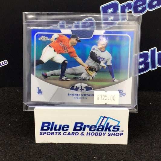 2024 Topps Chrome Shohei Ohtani 50/50 SB 25 018/150 #56 Dodgers