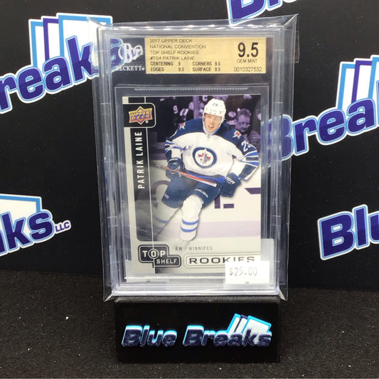 2018 Upper Deck National Convention Top Shelf Rookies Patrik Laine #TS-4 BGS 9.5 Jets